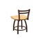 Holland Bar Stool Co 18" Low Back Swivel Vanity Stool, Bronze Finish, Nat Oak Seat 41118BZNatOak - alternate 2